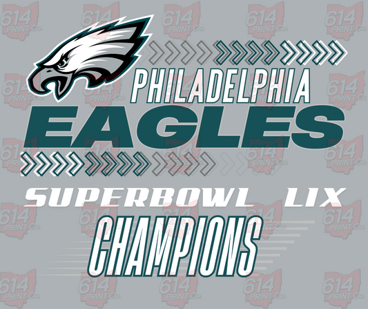 EAGLES ARROWS SUPERBOWL CHAMPIONS